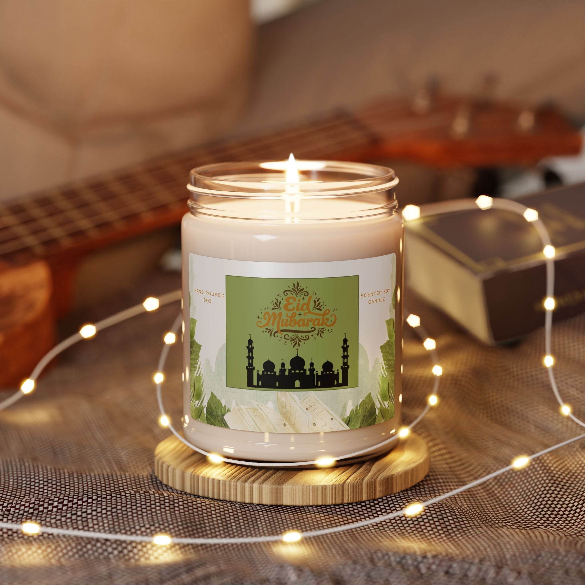 Eid Mubarak Scented Soy Candle- 9oz Jar