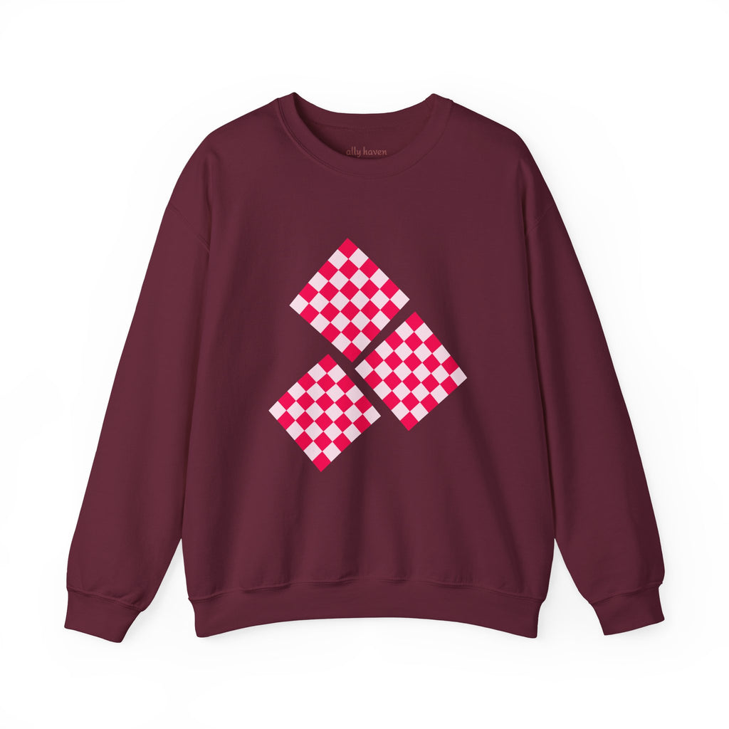 Checkerboard Crewneck Sweatshirt