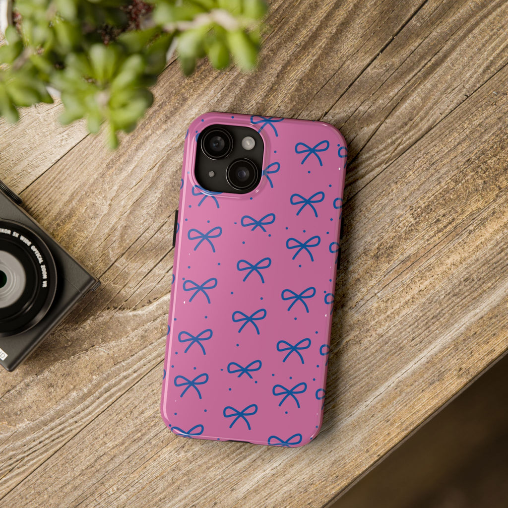 Cute Purple Bow Pattern Phone Case