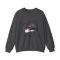 'Paws Cuddly Whisk Play' Crewneck Sweatshirt with Paw‑Print Sleeves