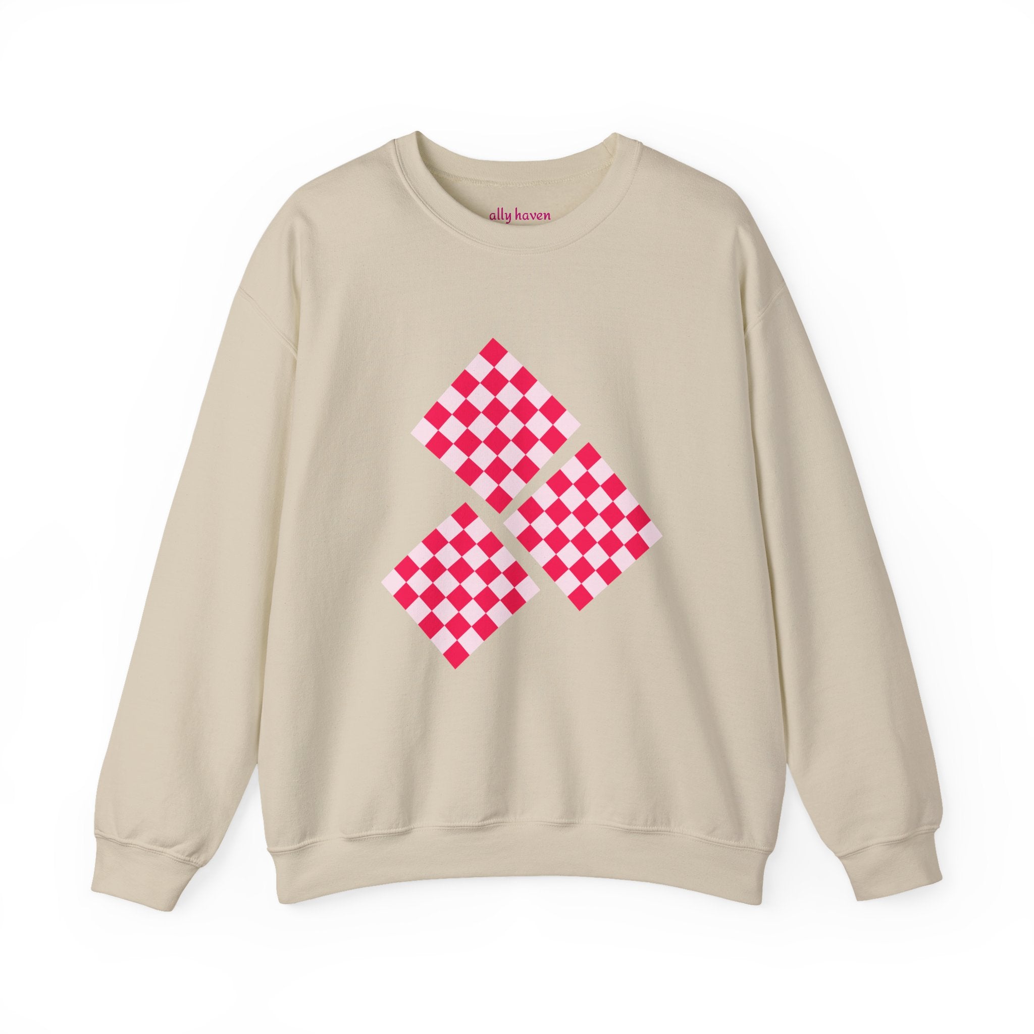 Checkerboard Crewneck Sweatshirt