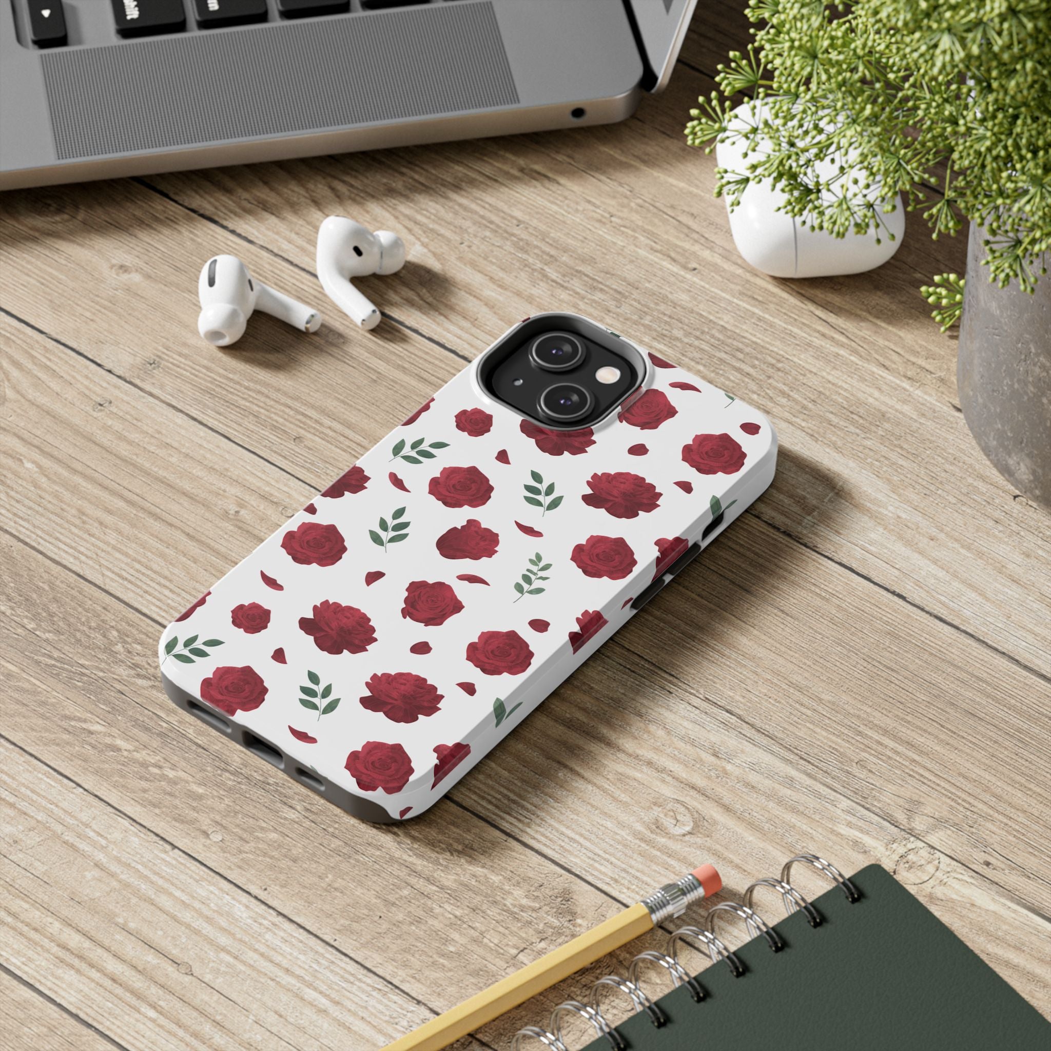 Red Rose Pattern Phone Case