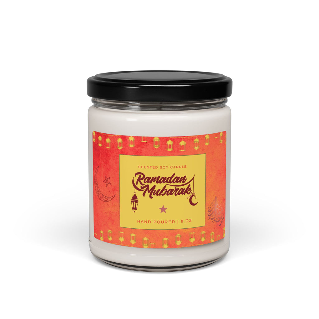 Ramadan Mubarak Scented Soy Candle Gift — 9oz Jar