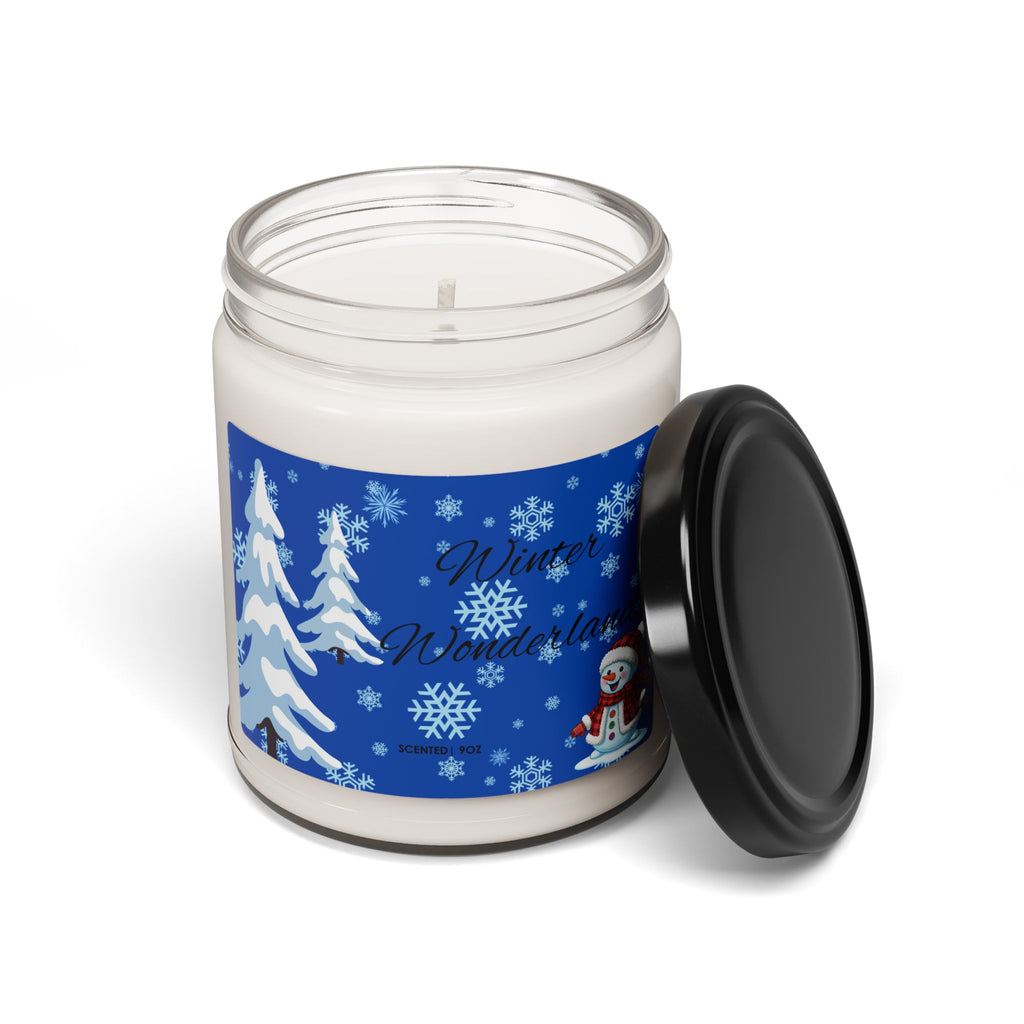 Winter Wonderland Scented Soy Candle- 9oz Holiday Snowman Gift