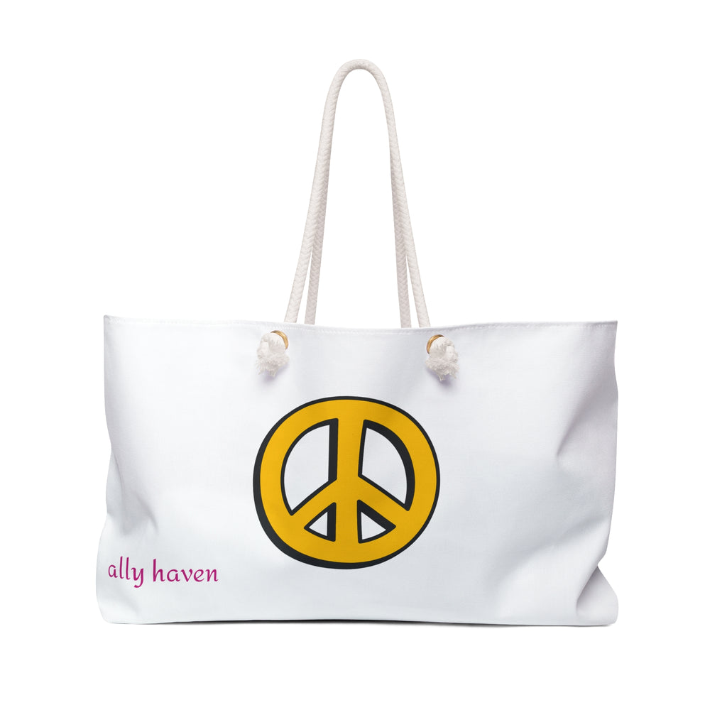Daisy Peace Weekender Tote Bag