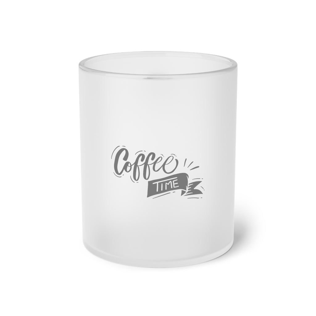 Frosted Glass Coffee Mug — 11 oz