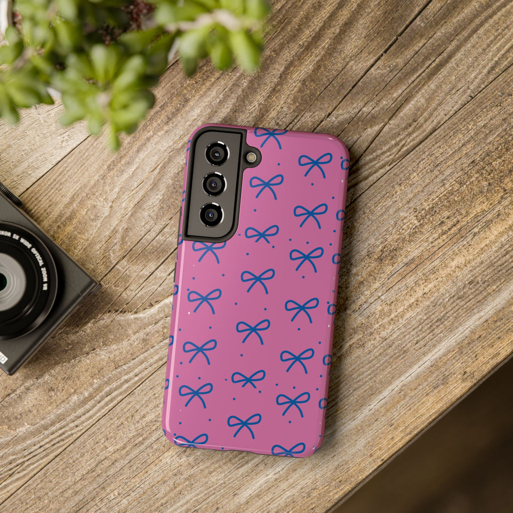 Cute Purple Bow Pattern Phone Case
