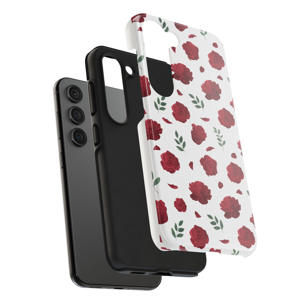 Red Rose Pattern Phone Case