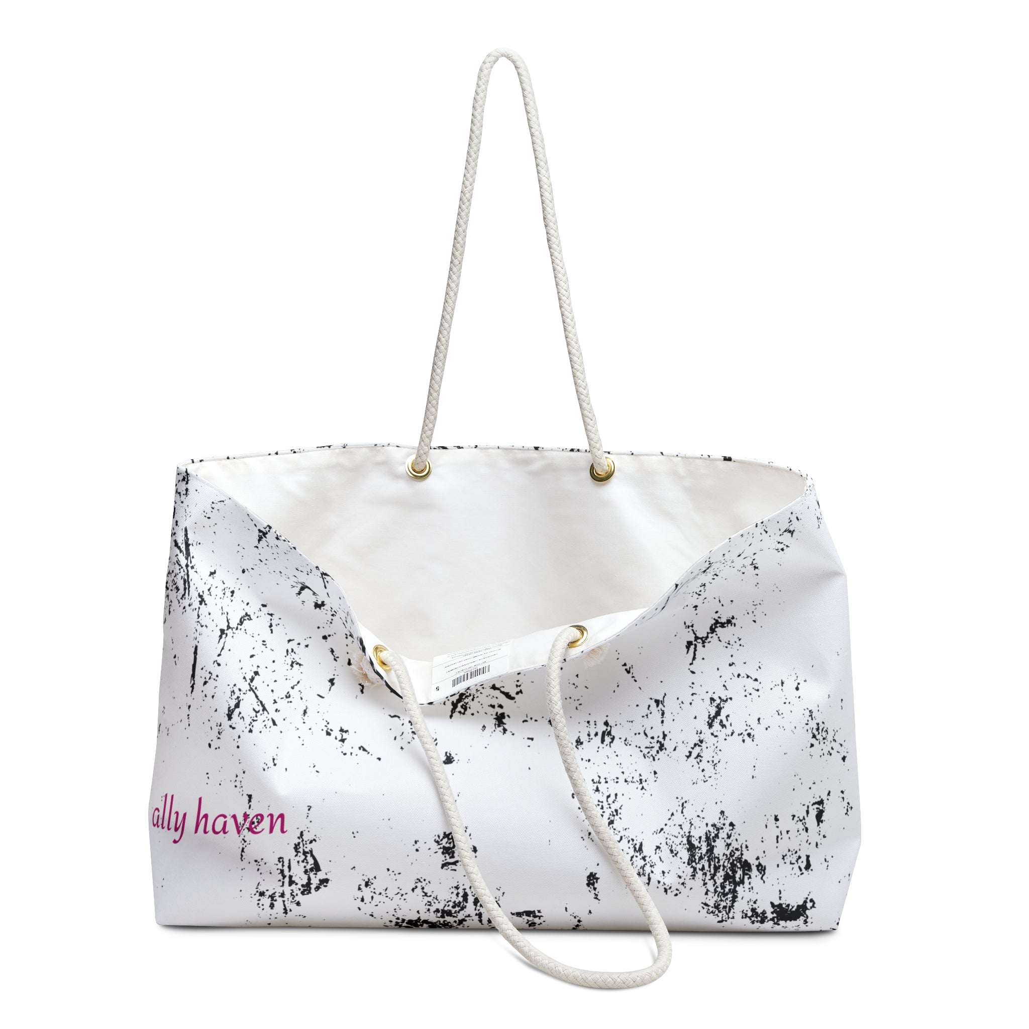 Marble Splatter Weekender Bag