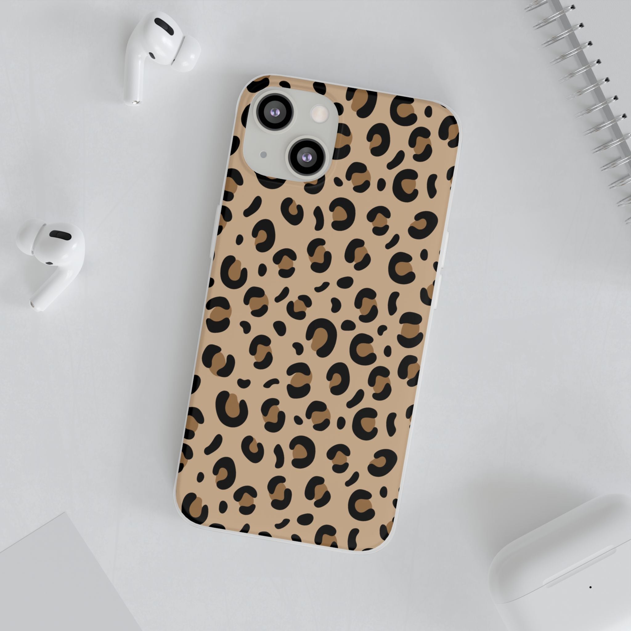 Leopard Print Slim Flexi Phone Case