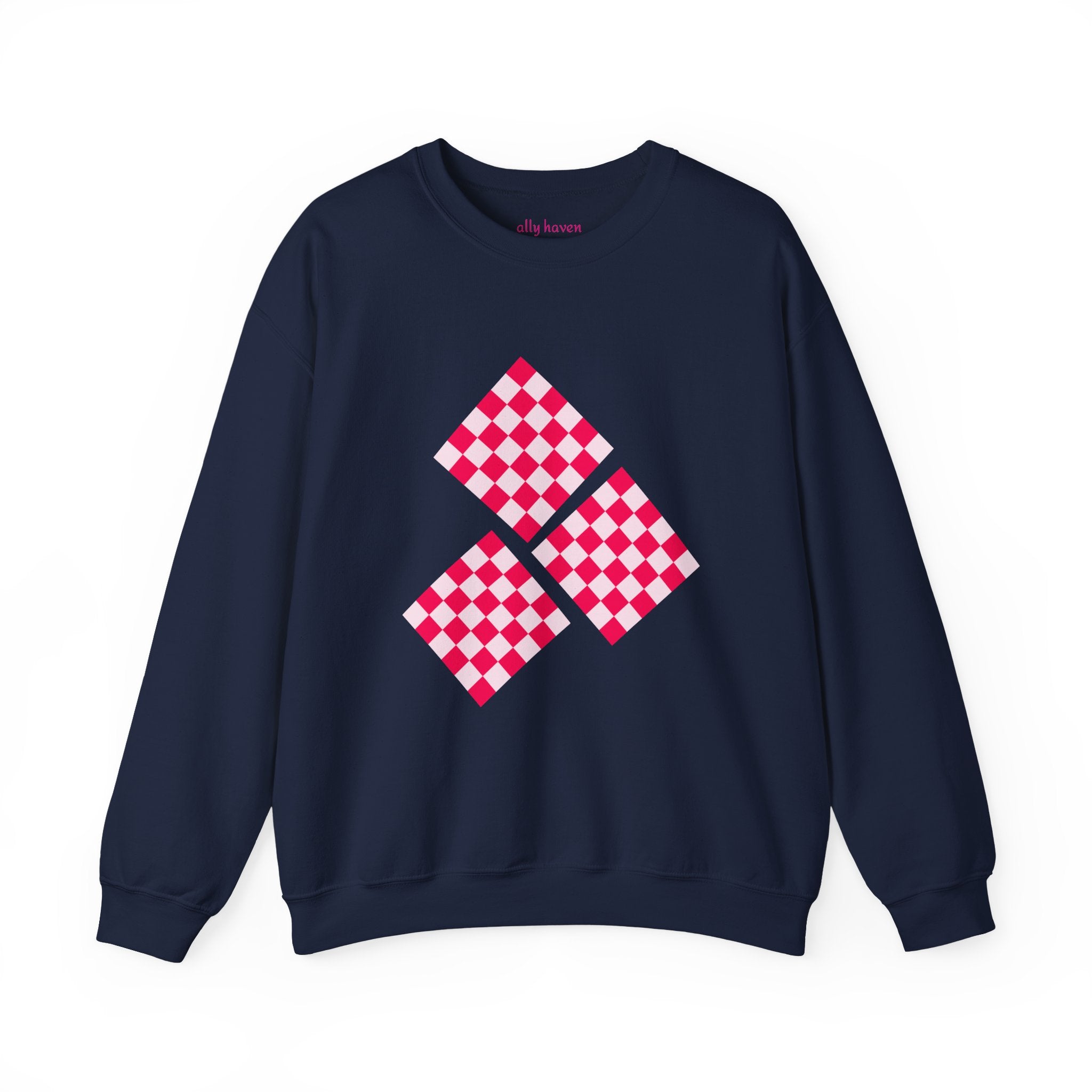 Checkerboard Crewneck Sweatshirt